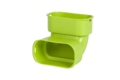 Show details for Verticale bocht 90 graden 100 x 50 mm Picture of Verticale bocht 90 graden 100 x 50 mm