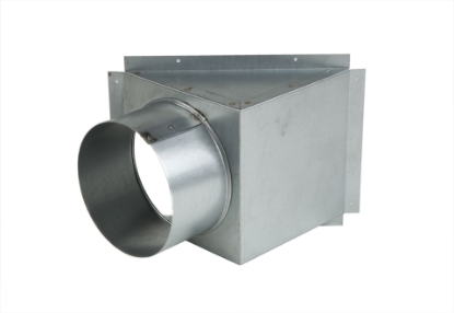 Toon details van 45 graden pijpaansluiting voor aansluiting van ronde pijp D125  mm Afbeeldingen van 45 graden pijpaansluiting voor aansluiting van ronde pijp D125  mm