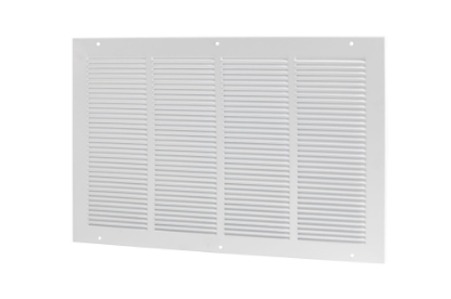 Show details for Horizontaal wandretourrooster 305 x 305 mm (RAL 9003) Picture of Horizontaal wandretourrooster 305 x 305 mm (RAL 9003)