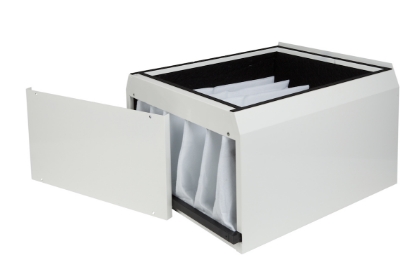 Toon details van Cassette voorzien van langestandtijd- zakkenfilter B-40 HR 3400, H=405 mm Afbeeldingen van Cassette voorzien van langestandtijd- zakkenfilter B-40 HR 3400, H=405 mm