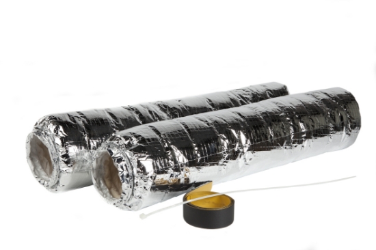 Afbeeldingen van Aansluitset D150 mm (2x1m akoestisch isolerende slang en toebehoren) Renovent / Flair