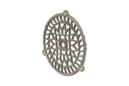 Show details for Muurrooster gietijzer monumentaal D160 mm, (onbehandeld) Picture of Muurrooster gietijzer monumentaal D160 mm, (onbehandeld)