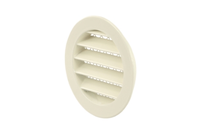 Toon details van Muurrooster aluminium D100 mm, gemoffeld in kleur: RAL 9010 (gebroken wit) Afbeeldingen van Muurrooster aluminium D100 mm, gemoffeld in kleur: RAL 9010 (gebroken wit)