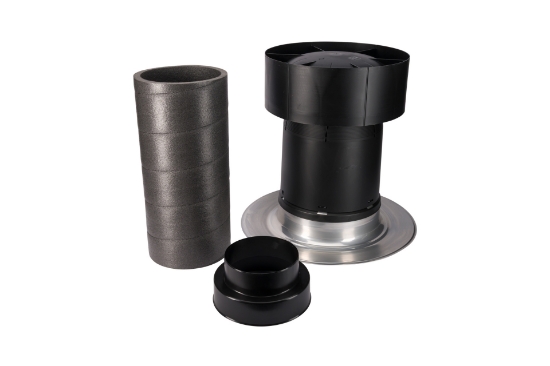 Picture of Ventus dakdoorvoer D200-180 geïsoleerd incl. alu plakplaat platdak